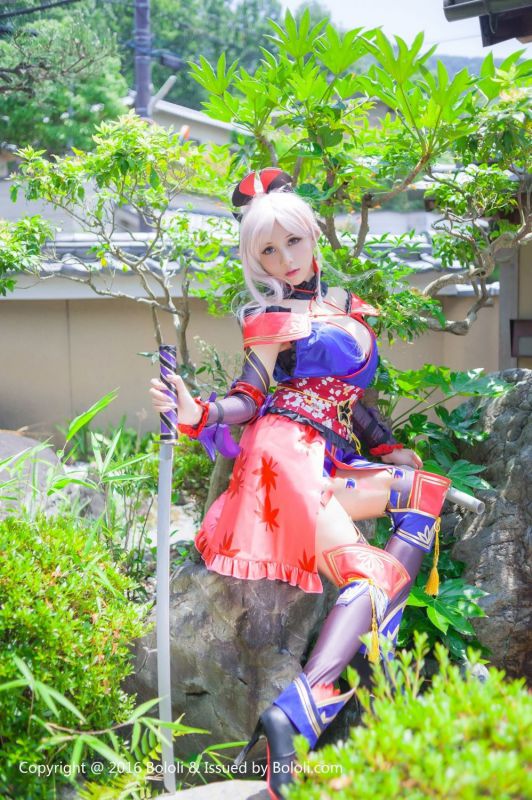 夏美酱图片BoLoli波萝社新刊宫本武藏一破cos写真套图