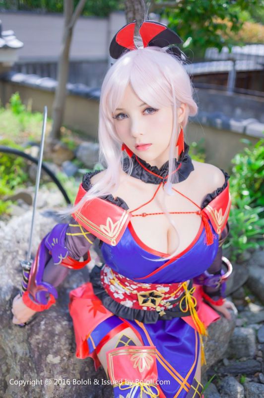 夏美酱图片BoLoli波萝社新刊宫本武藏一破cos写真套图
