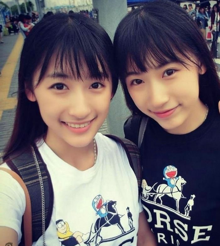 复旦双胞胎清纯校花萌翻众人美女图片
