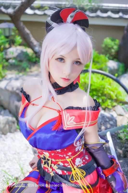 夏美酱图片BoLoli波萝社新刊宫本武藏一破cos写真套图