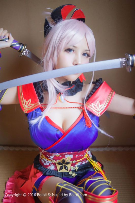 夏美酱图片BoLoli波萝社新刊宫本武藏一破cos写真套图
