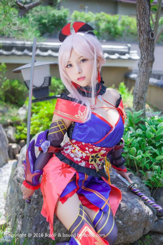 夏美酱图片BoLoli波萝社新刊宫本武藏一破cos写真套图