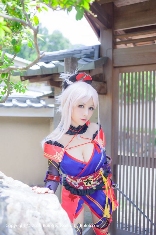 夏美酱图片BoLoli波萝社新刊宫本武藏一破cos写真套图