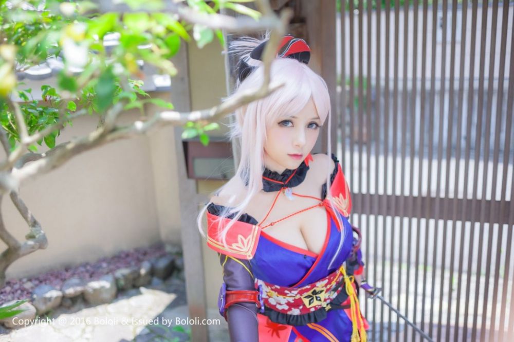 夏美酱图片BoLoli波萝社新刊宫本武藏一破cos写真套图