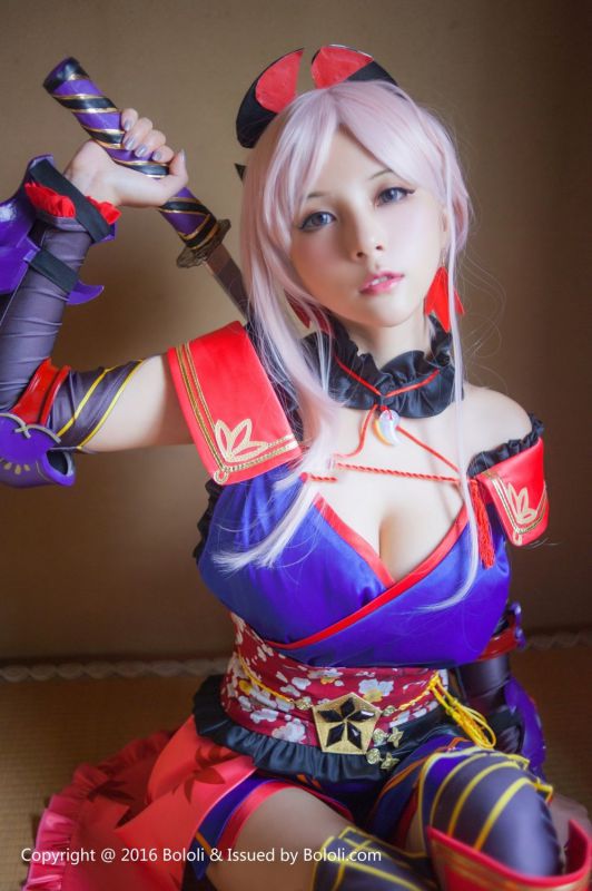 夏美酱图片BoLoli波萝社新刊宫本武藏一破cos写真套图