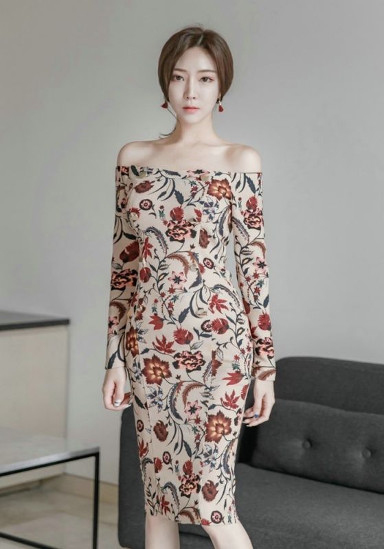 大长腿模特美女高叉裙礼服性感气质美女诱惑写真