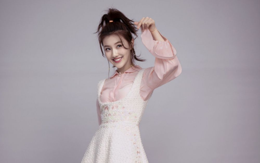 俏皮美女王鹤润小清新清纯萌妹子明星图片