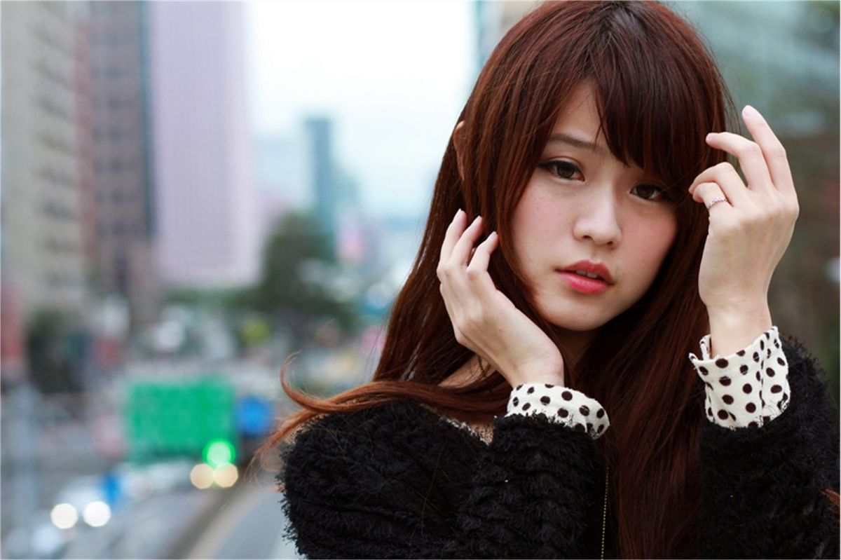 台湾萌妹子渔u校园甜美外拍