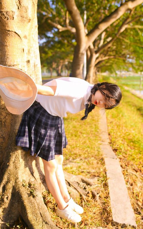 文艺校园班花学生妹野外制服诱惑清纯唯美写真