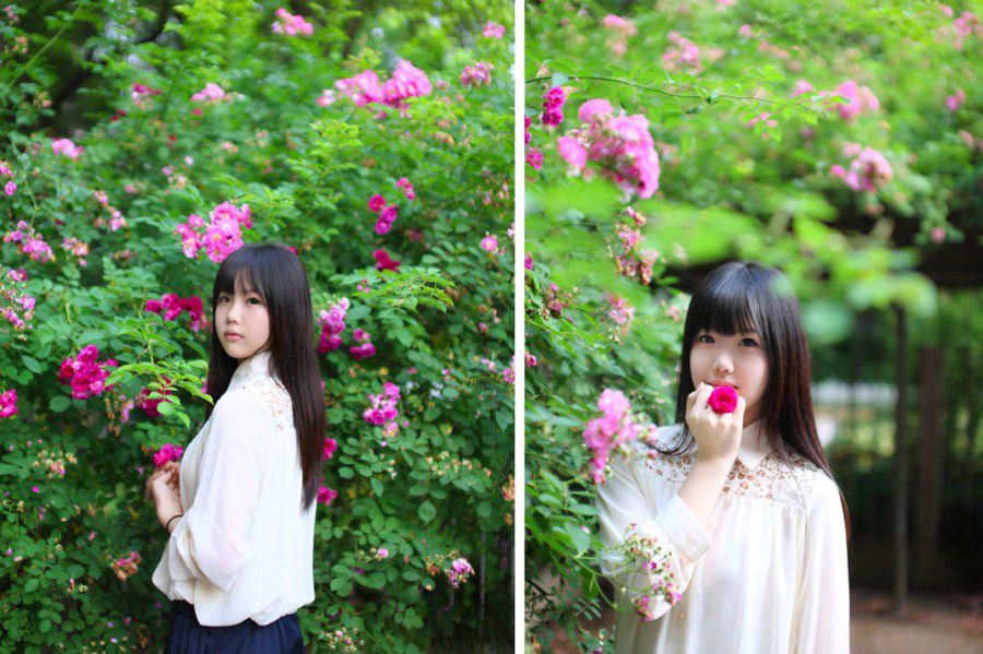 小清新美女户外唯美写真大图