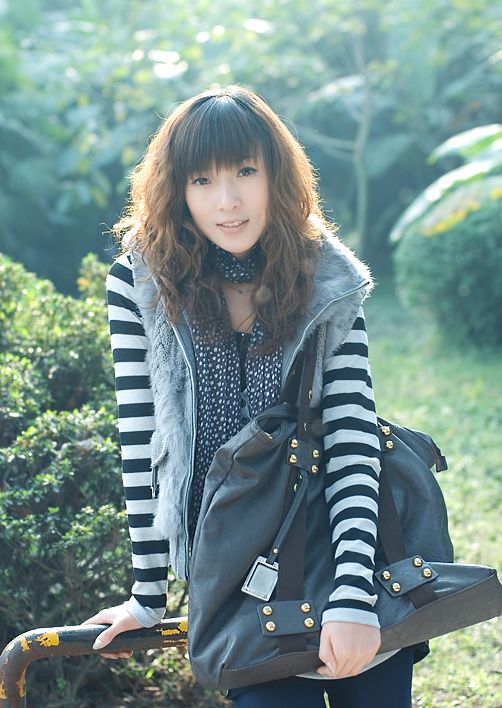 冬日小清新美女街拍大片