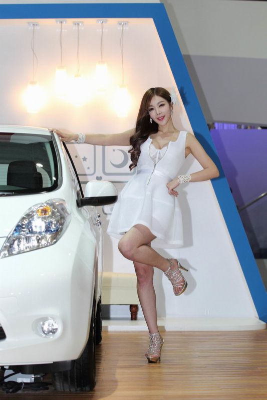 性感韩国美女李真英车展写真