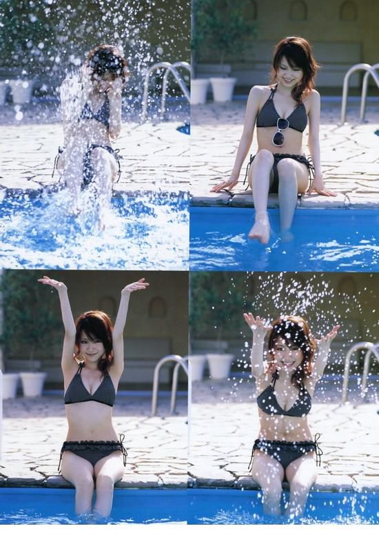 丰满比基尼女郎户外性感写真集