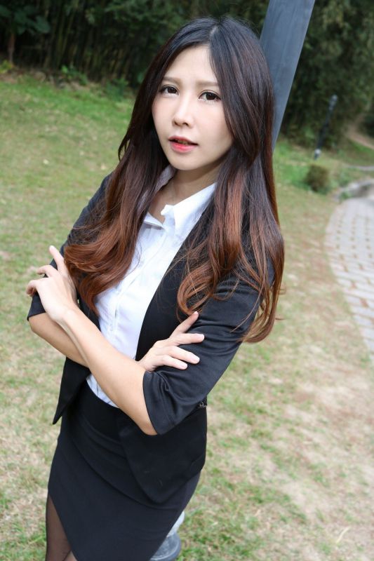 Zooey - 中文大學黑絲美腿 写真套图