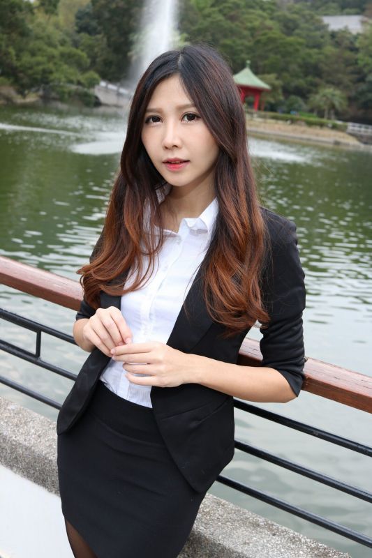 Zooey - 中文大學黑絲美腿 写真套图