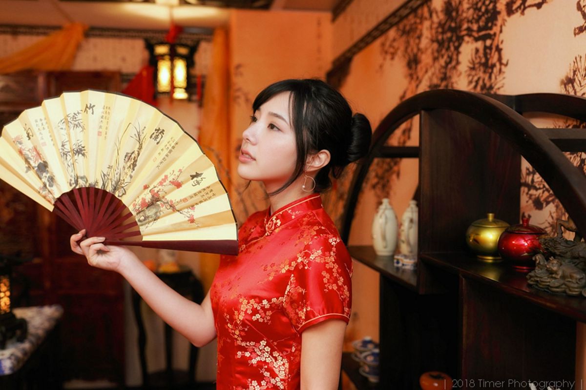 模特Zora - 贺喜新春时尚旗袍(一)