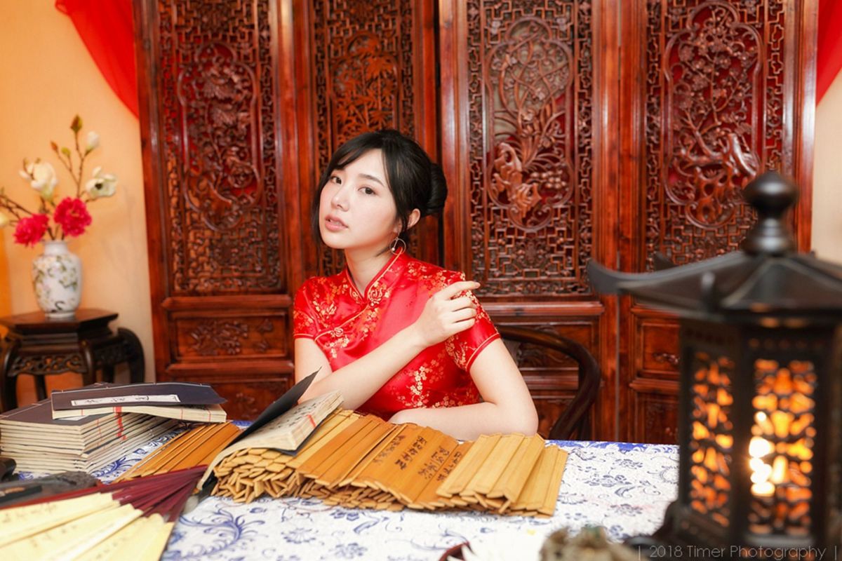 模特Zora - 贺喜新春时尚旗袍(一)