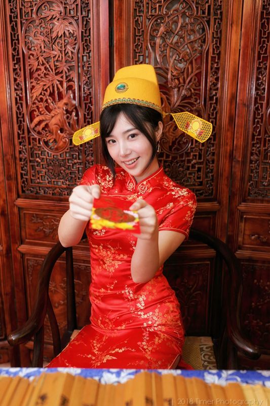 模特Zora - 贺喜新春时尚旗袍(一)