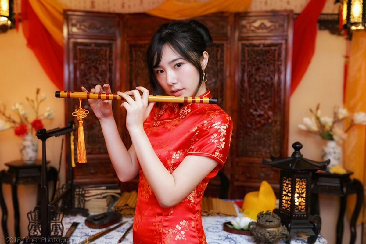 模特Zora - 贺喜新春时尚旗袍(一)