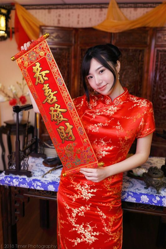 模特Zora - 贺喜新春时尚旗袍(一)