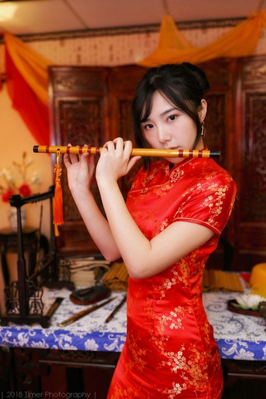 模特Zora - 贺喜新春时尚旗袍(一)