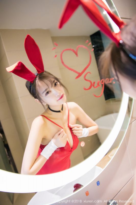 杨晨晨sugar - 黑丝兔女郎+浴室湿身