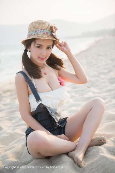 小潘鼠的海边风情 写真套图