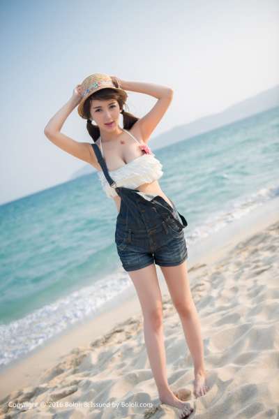 小潘鼠的海边风情 写真套图