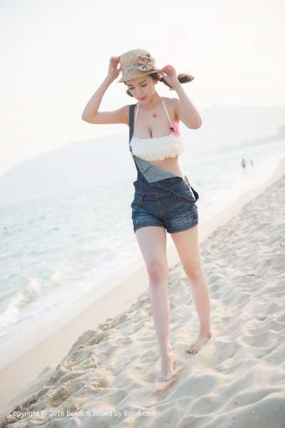 小潘鼠的海边风情 写真套图
