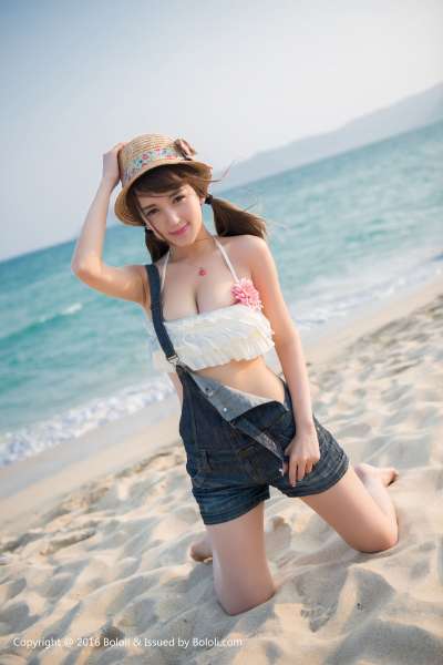 小潘鼠的海边风情 写真套图