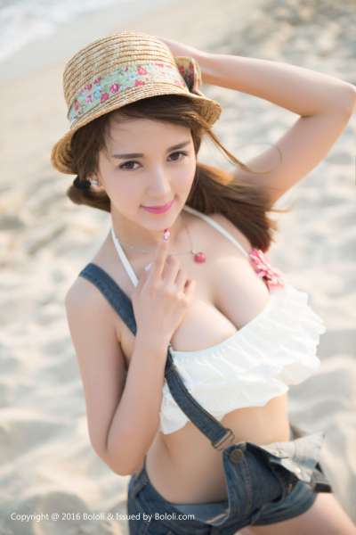 小潘鼠的海边风情 写真套图