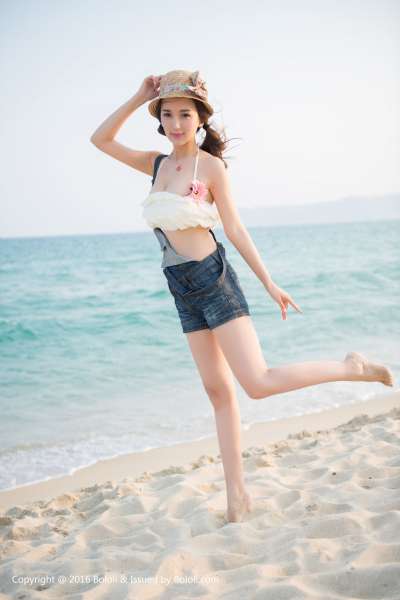 小潘鼠的海边风情 写真套图