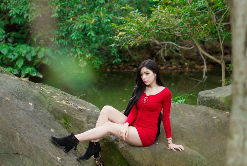 [台湾美女] 谢立琪 - 大安森林公園写真
