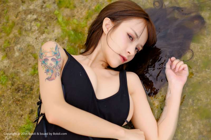 夏美酱 - 黑色连体衣 写真