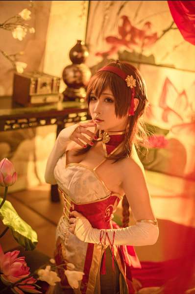 动漫萌娘乐正绫cosplay秀巨乳私房照