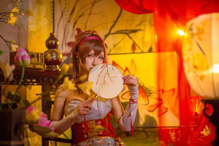 动漫萌娘乐正绫cosplay秀巨乳私房照