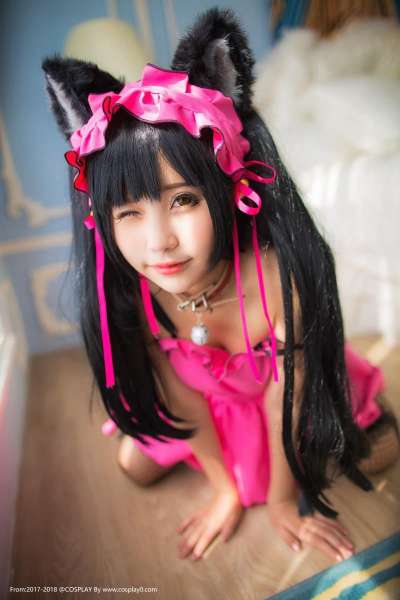 二次元少女Joean-夜夜_色气满满时崎狂三猫咪Cosplay图