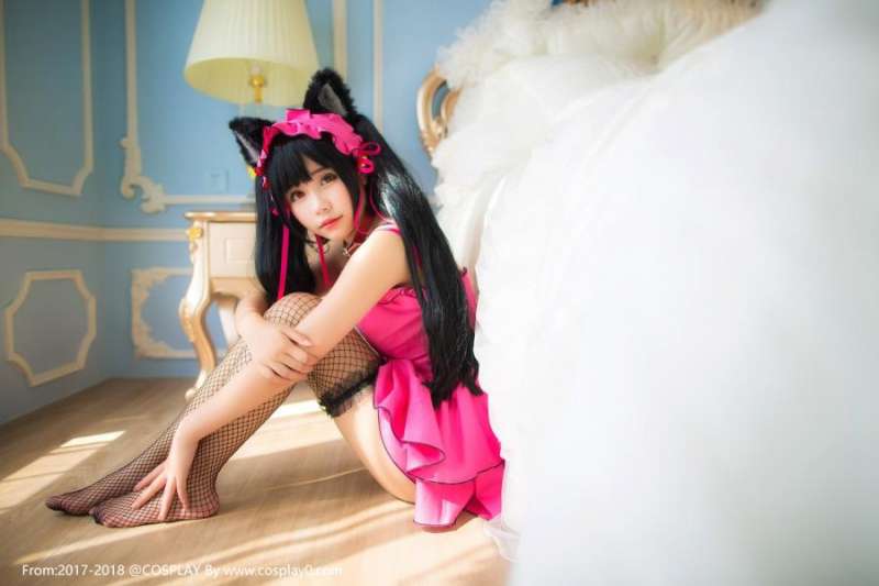 二次元少女Joean-夜夜_色气满满时崎狂三猫咪Cosplay图