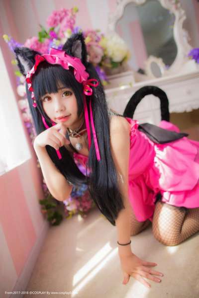 二次元少女Joean-夜夜_色气满满时崎狂三猫咪Cosplay图
