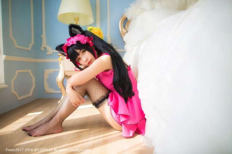 二次元少女Joean-夜夜_色气满满时崎狂三猫咪Cosplay图