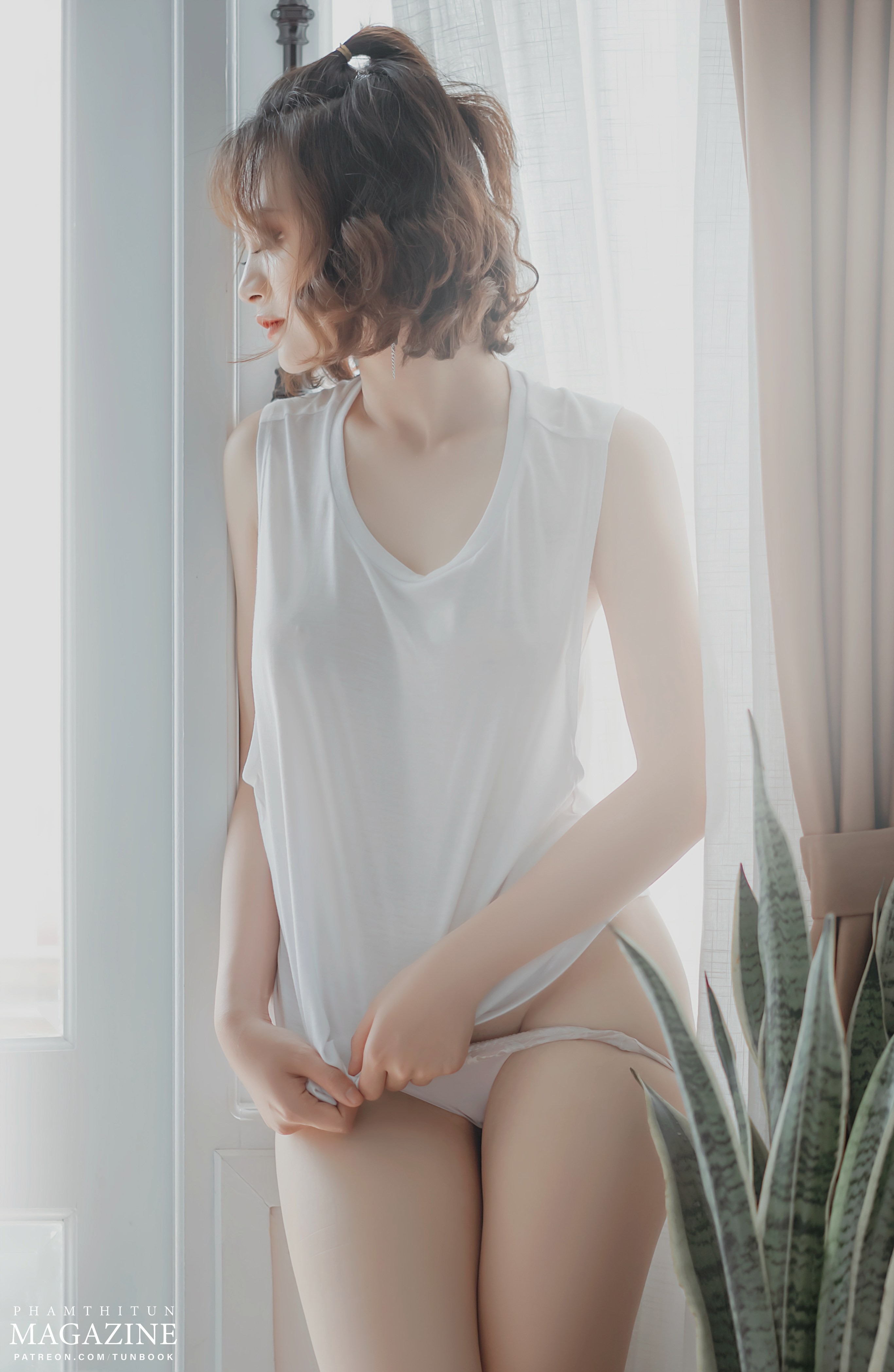 白衣美女
