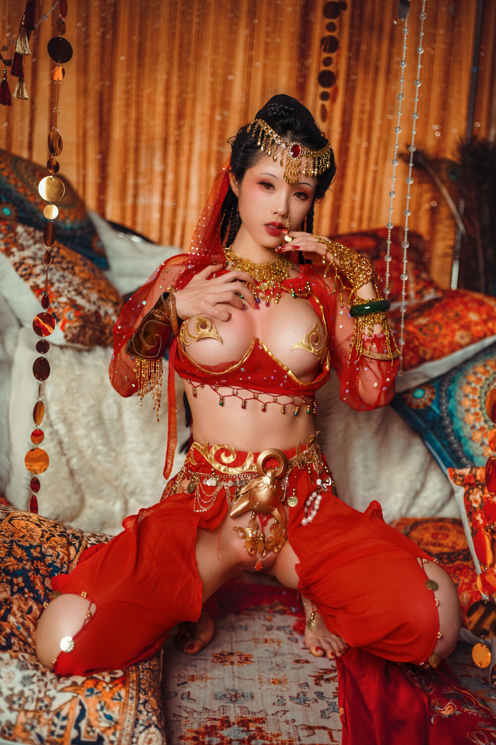 红色的激情无比的诱惑