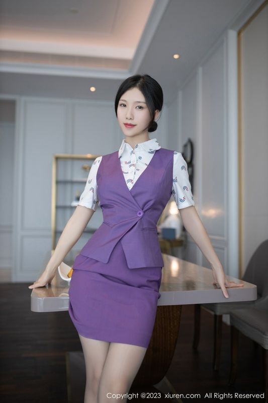 高清写真图 利世 空姐制服