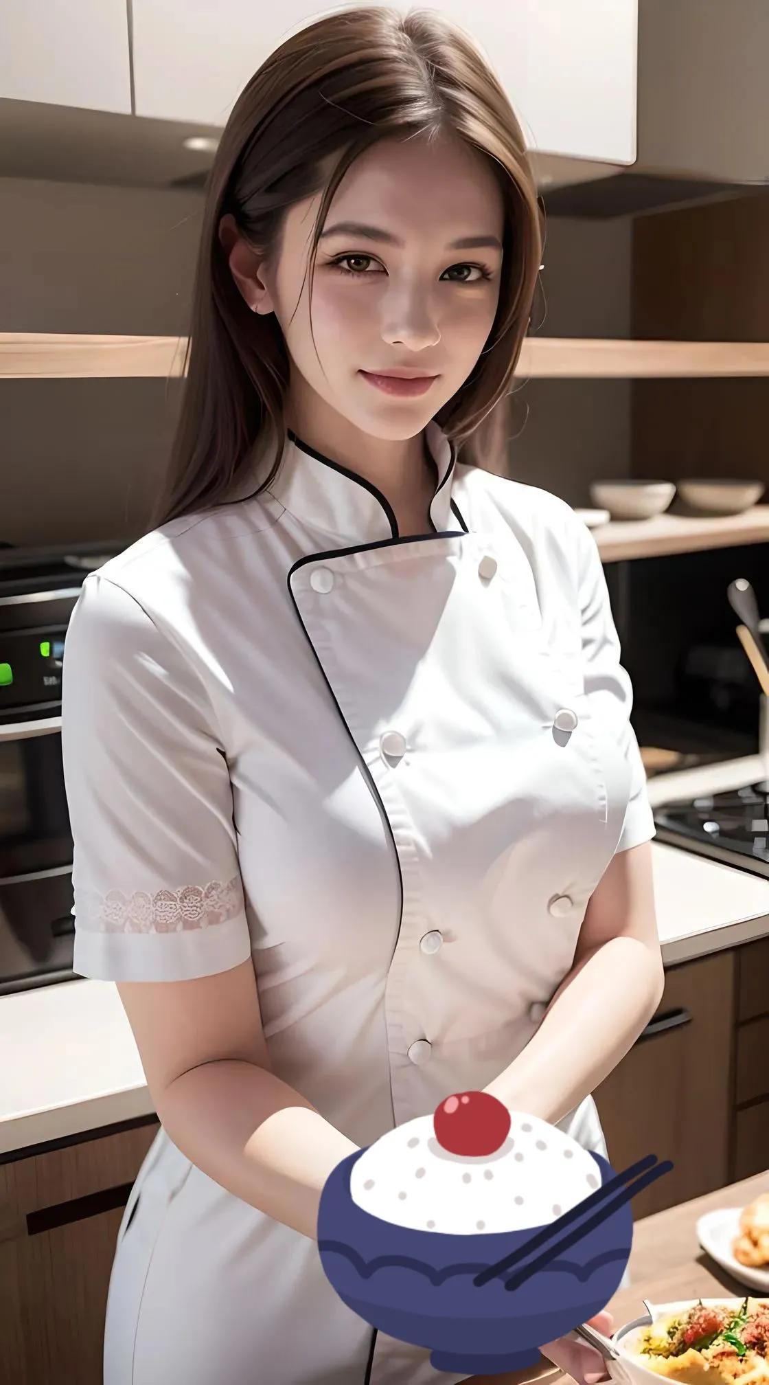 美女厨师：厨艺与魅力的完美融合