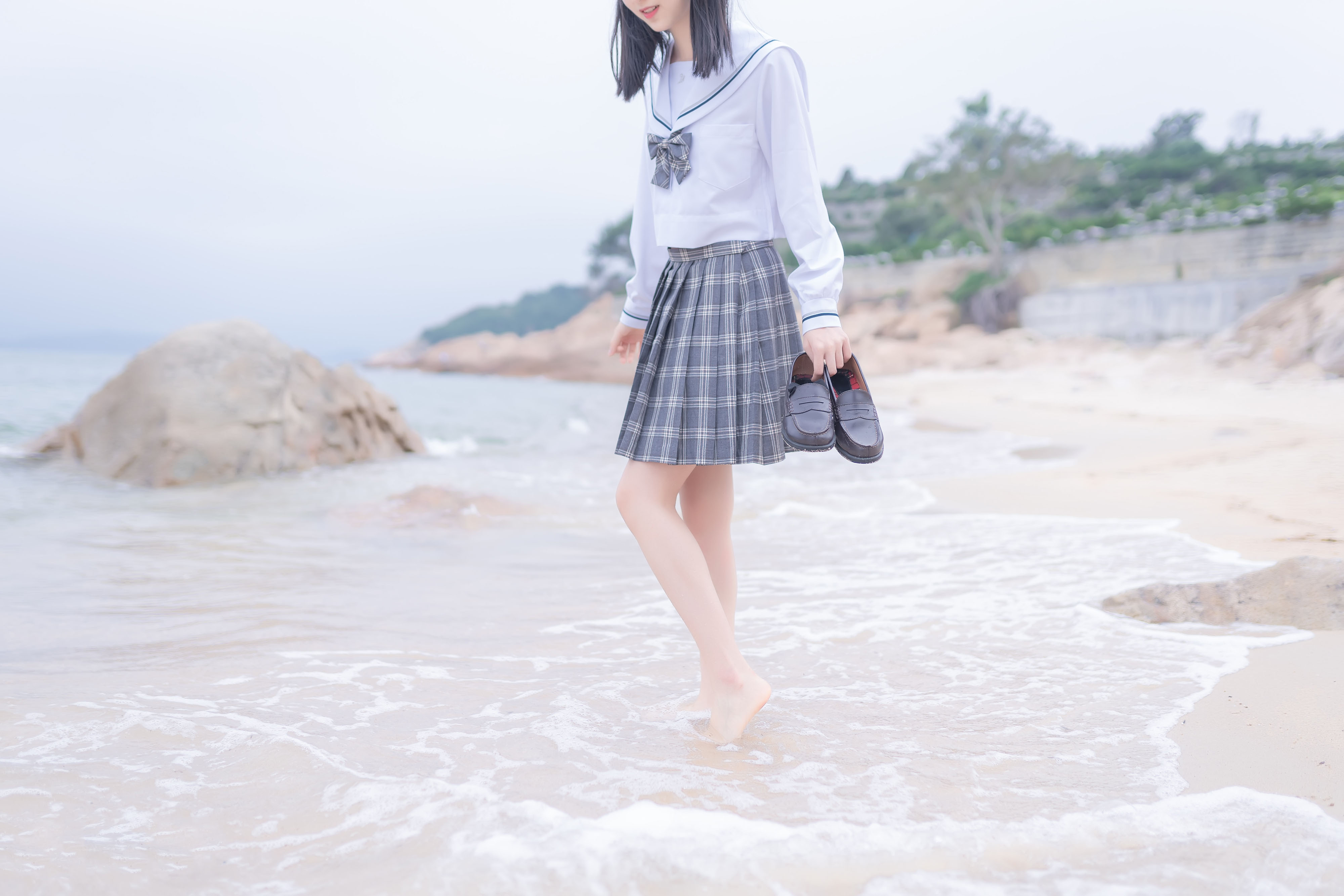 木绵绵 - 海边JK学生制服