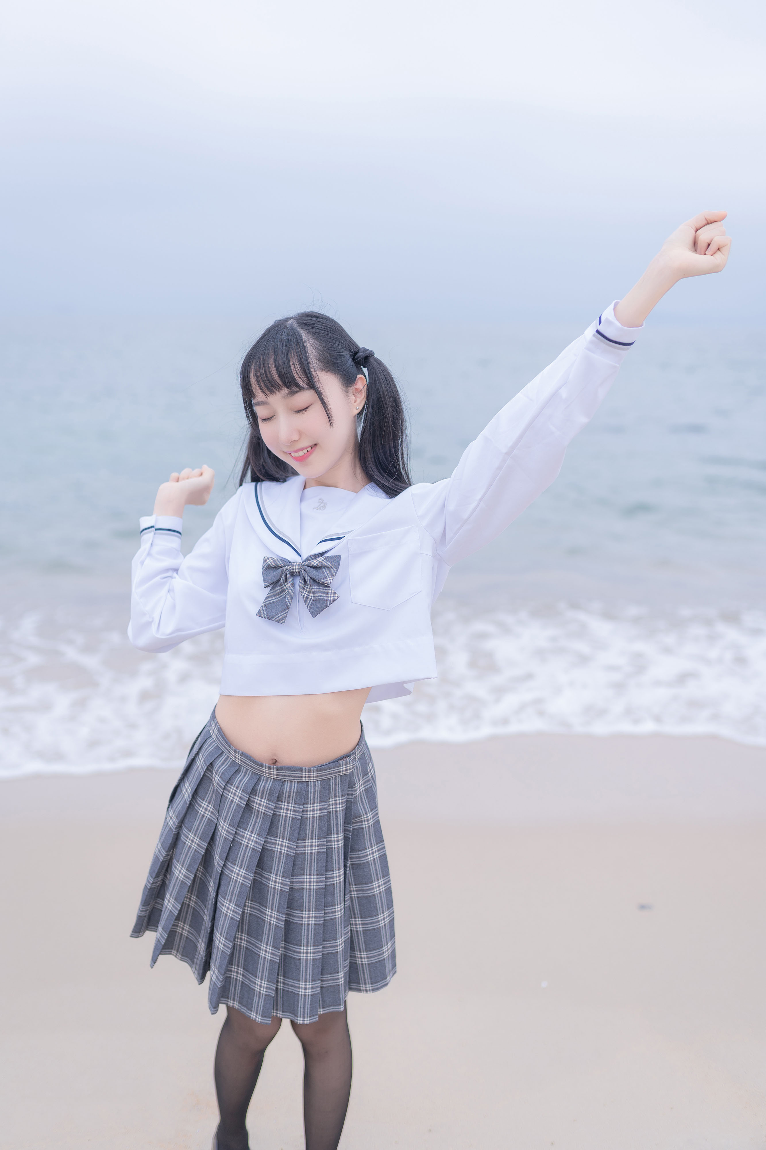 木绵绵 - 海边JK学生制服