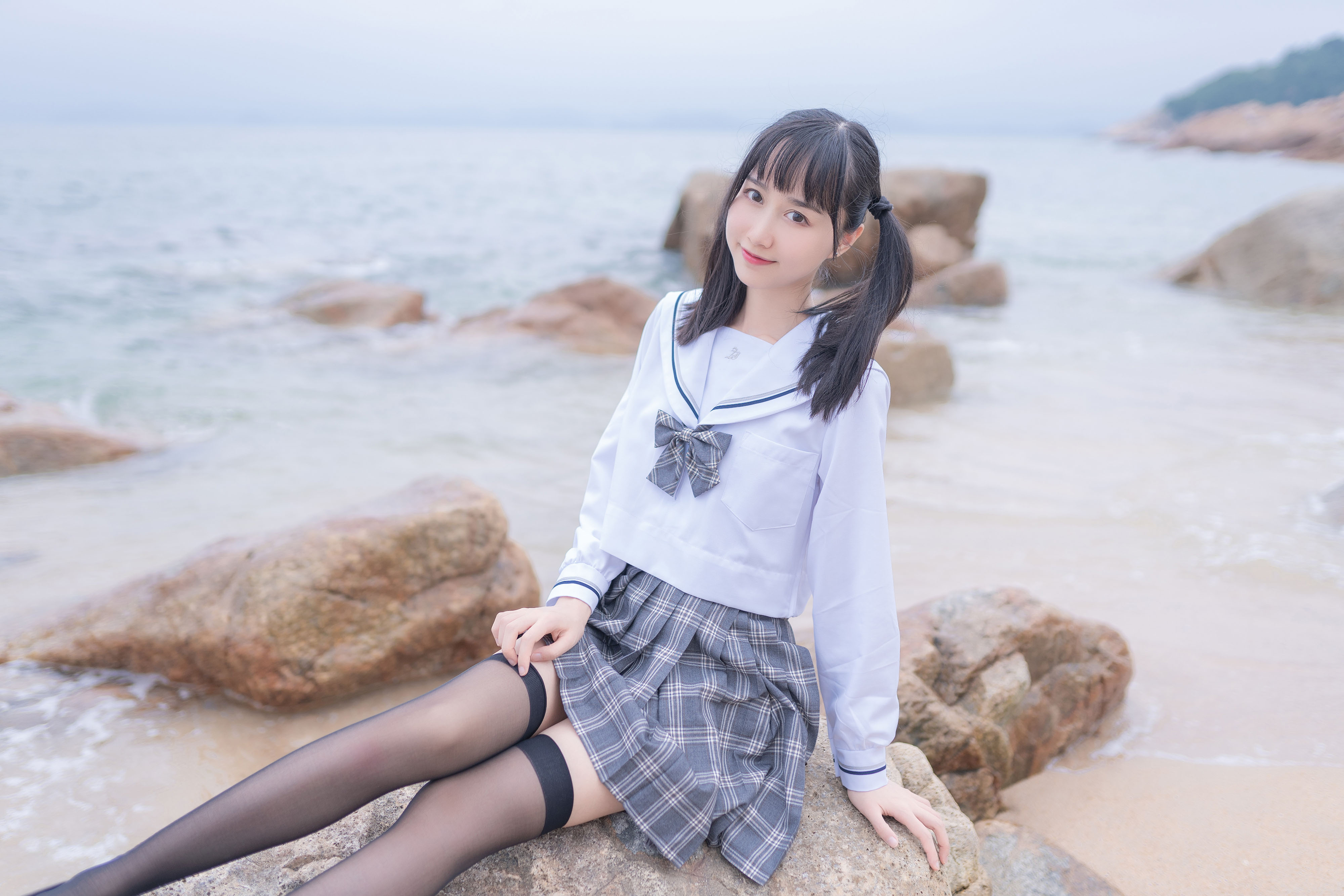 木绵绵 - 海边JK学生制服