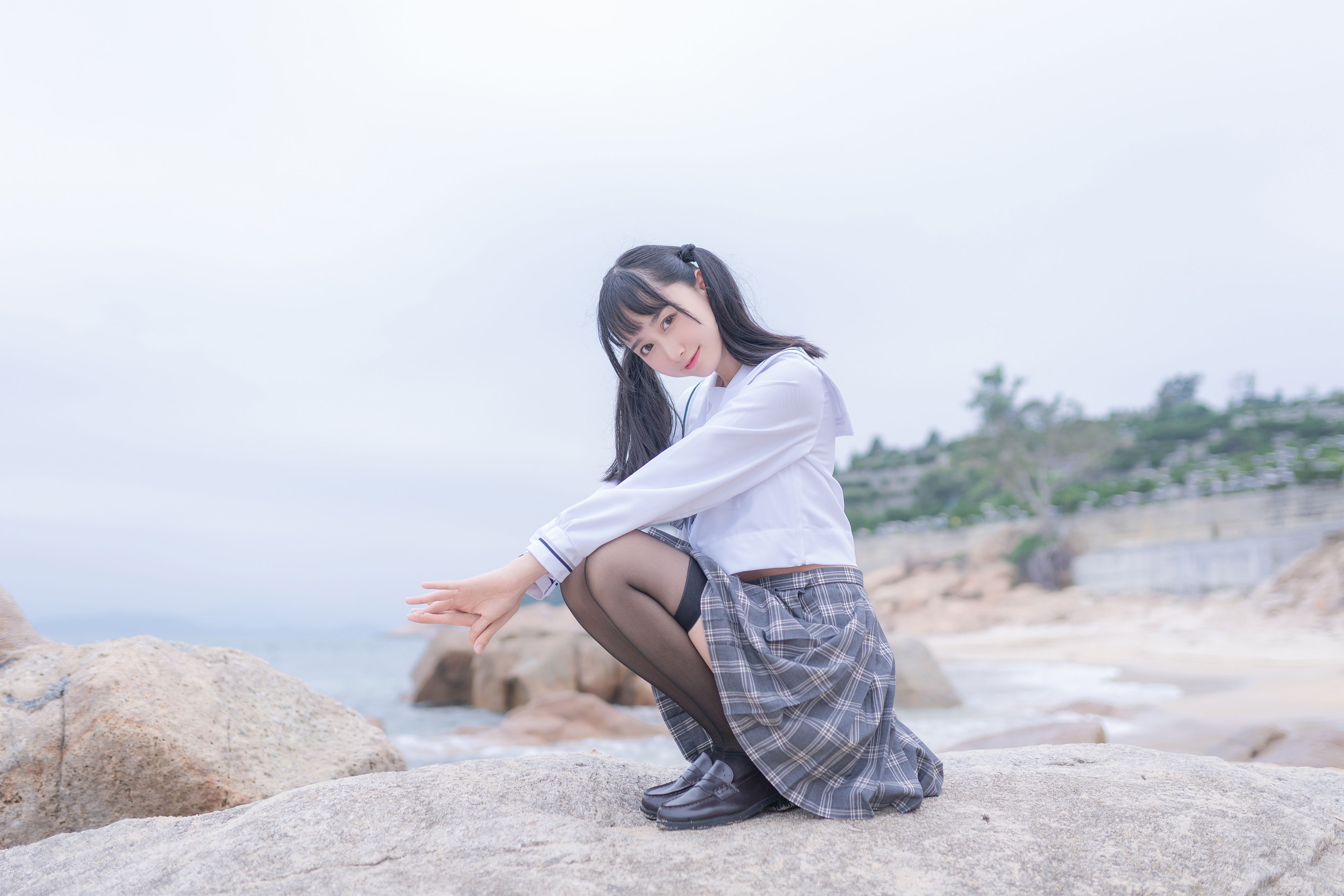 木绵绵 - 海边JK学生制服