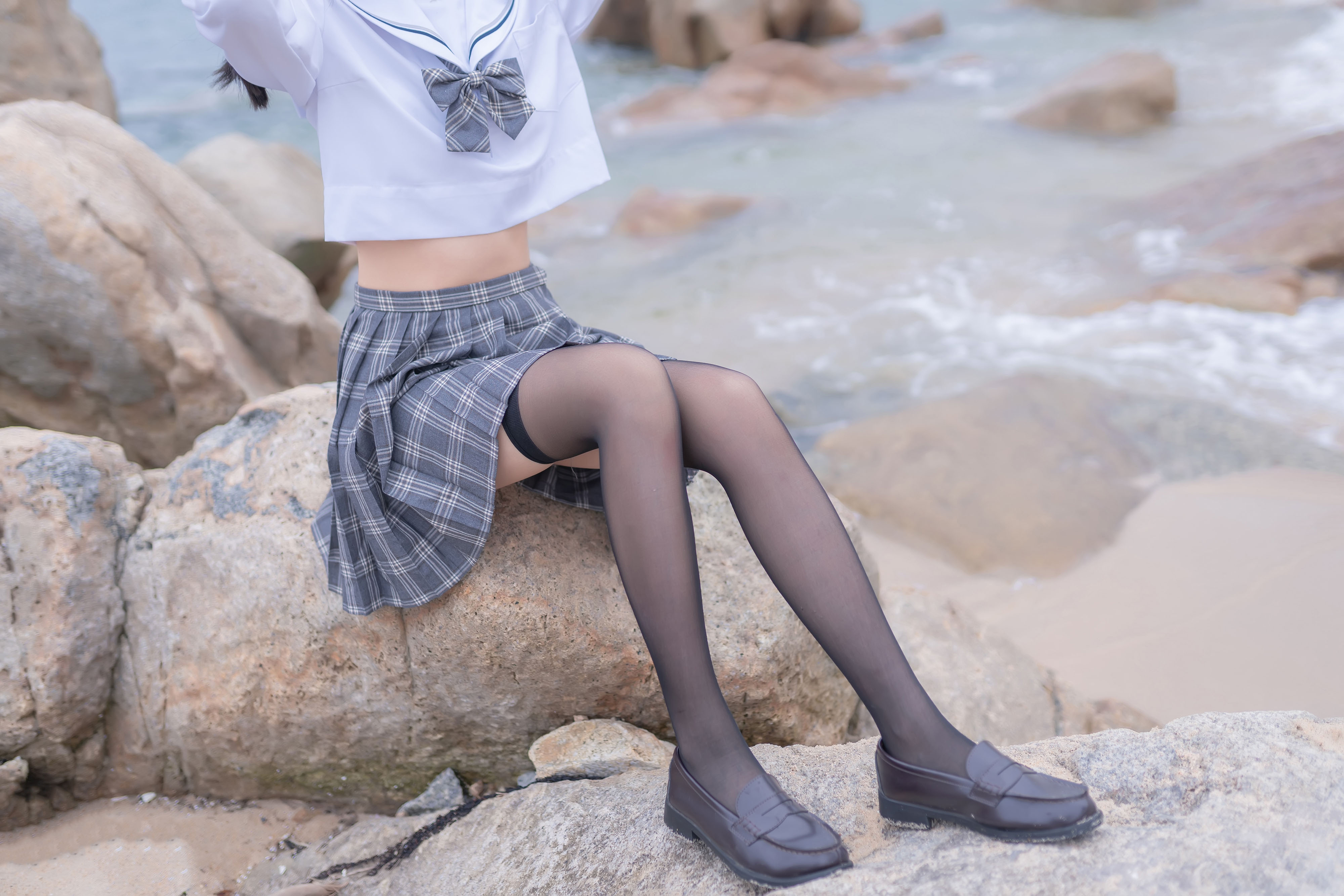 木绵绵 - 海边JK学生制服