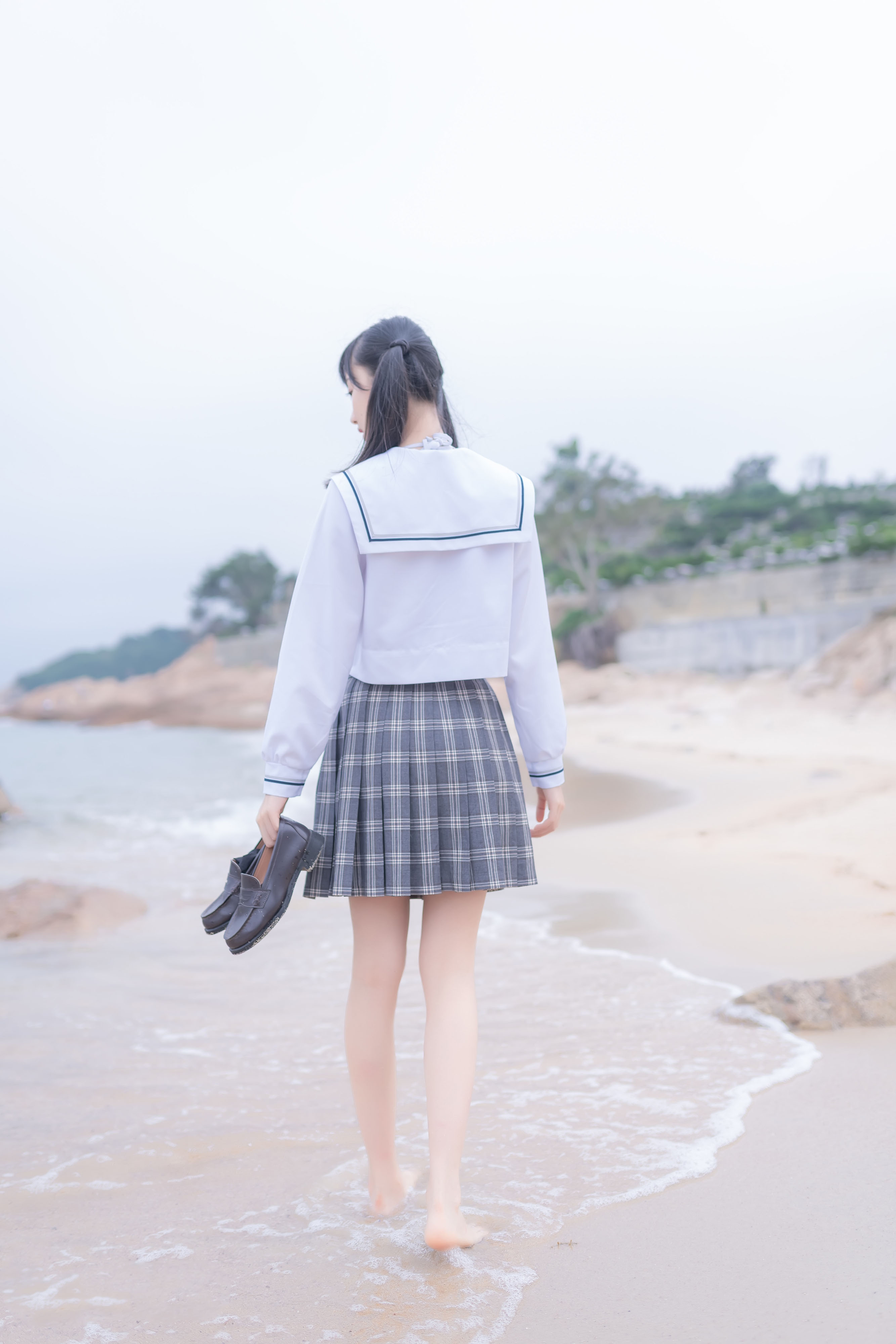 木绵绵 - 海边JK学生制服